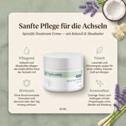 Deocreme ohne Aluminium Lavendel Zitronengras 50 ml