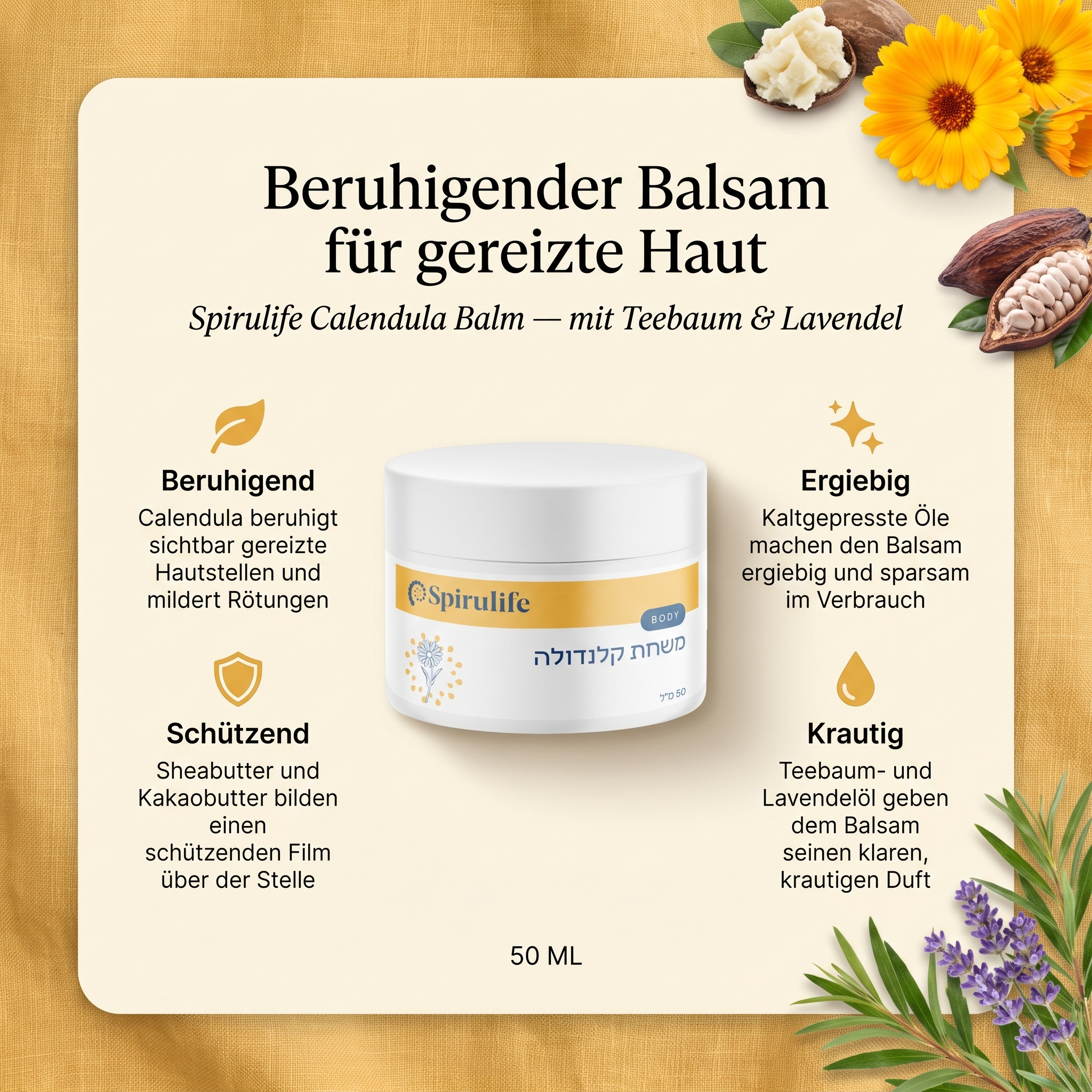 Ringelblumenbalsam für gereizte Haut 50 ml