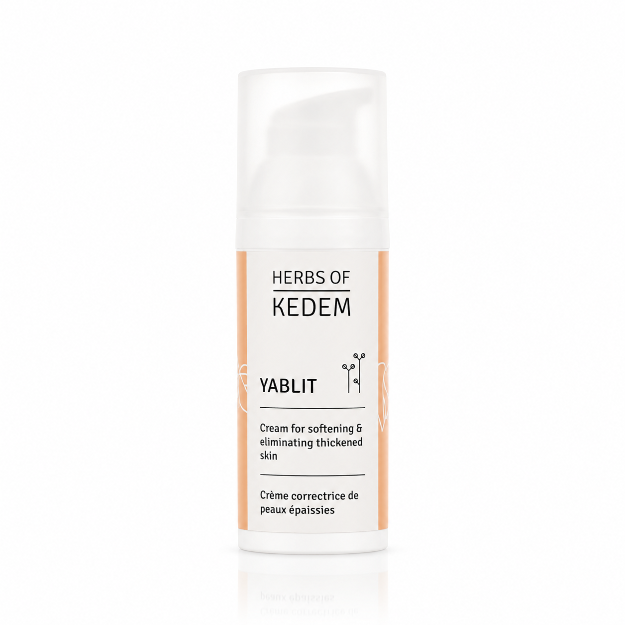 Kedem Yablit Creme für verhornte Haut mit Immortelle und Arganöl, Spender 50 ml