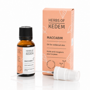 Kedem Maccabim Gesichtsöl gegen Rötungen mit Immortelle und Lavendel, Tropfflasche 20 ml