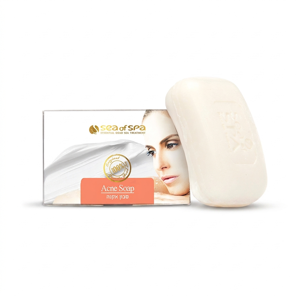 Sea of Spa Acne Soap Gesichtsseife für unreine Haut, Seifenstück 125 g