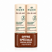 Nuxe Rêve de Miel Lippenpflegestift mit Honig für rissige Lippen, Duo-Set 2 x 4 g