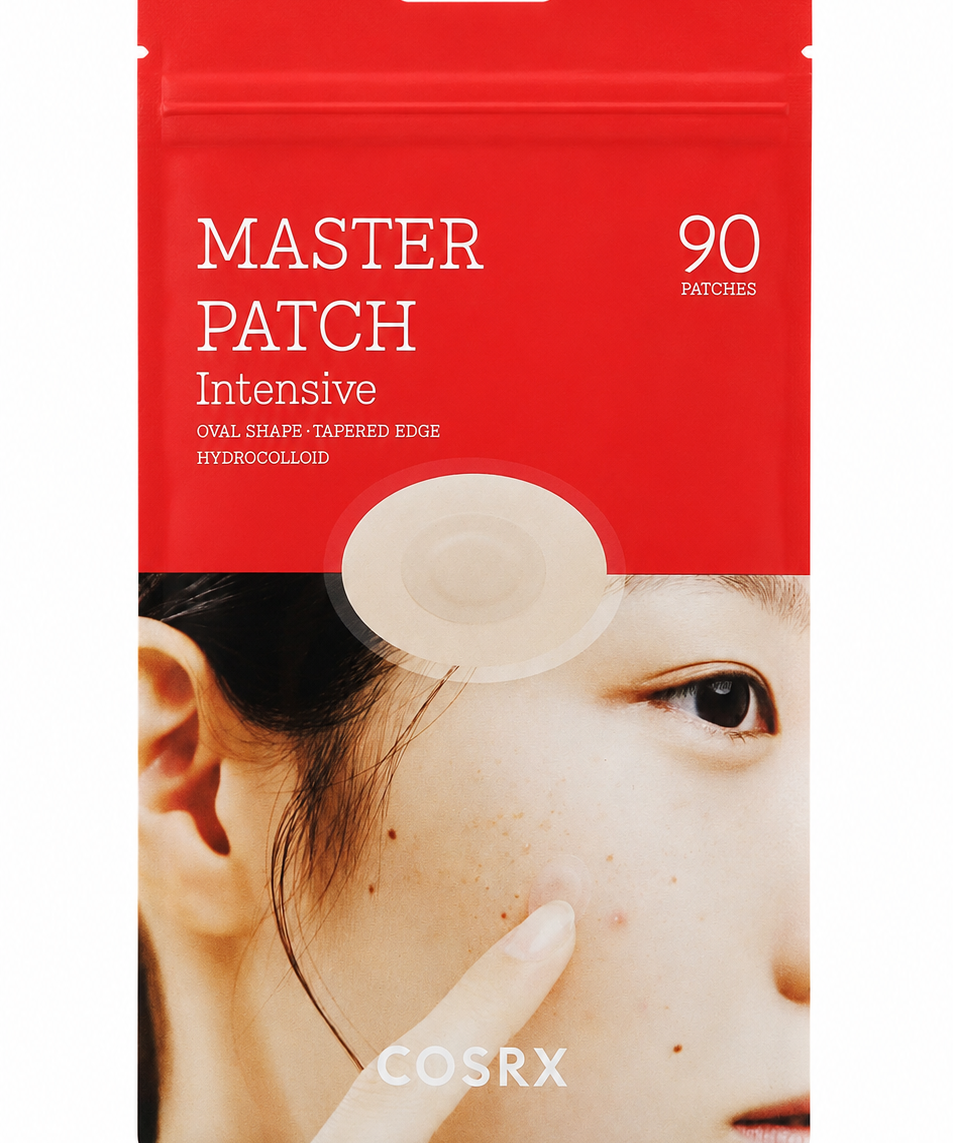 COSRX Pickel Patches Hydrokolloid mit Salicylsäure und Teebaumöl – Anwendung auf der Wange