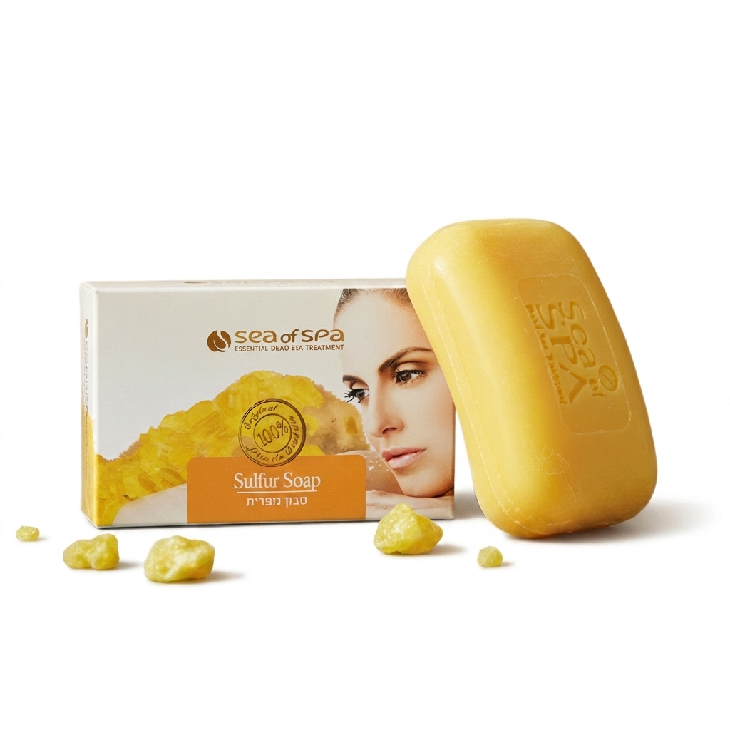 Sea of Spa Sulfur Soap Schwefelseife klärend, Seifenstück 125 g
