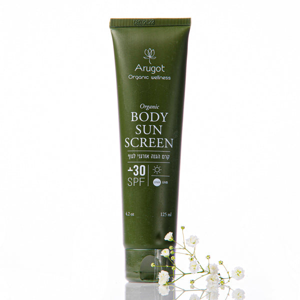 Arugot Organic Body Sun Screen Sonnencreme Körper LSF 30, Tube 125 ml